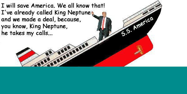 Image result for sinking trump ship